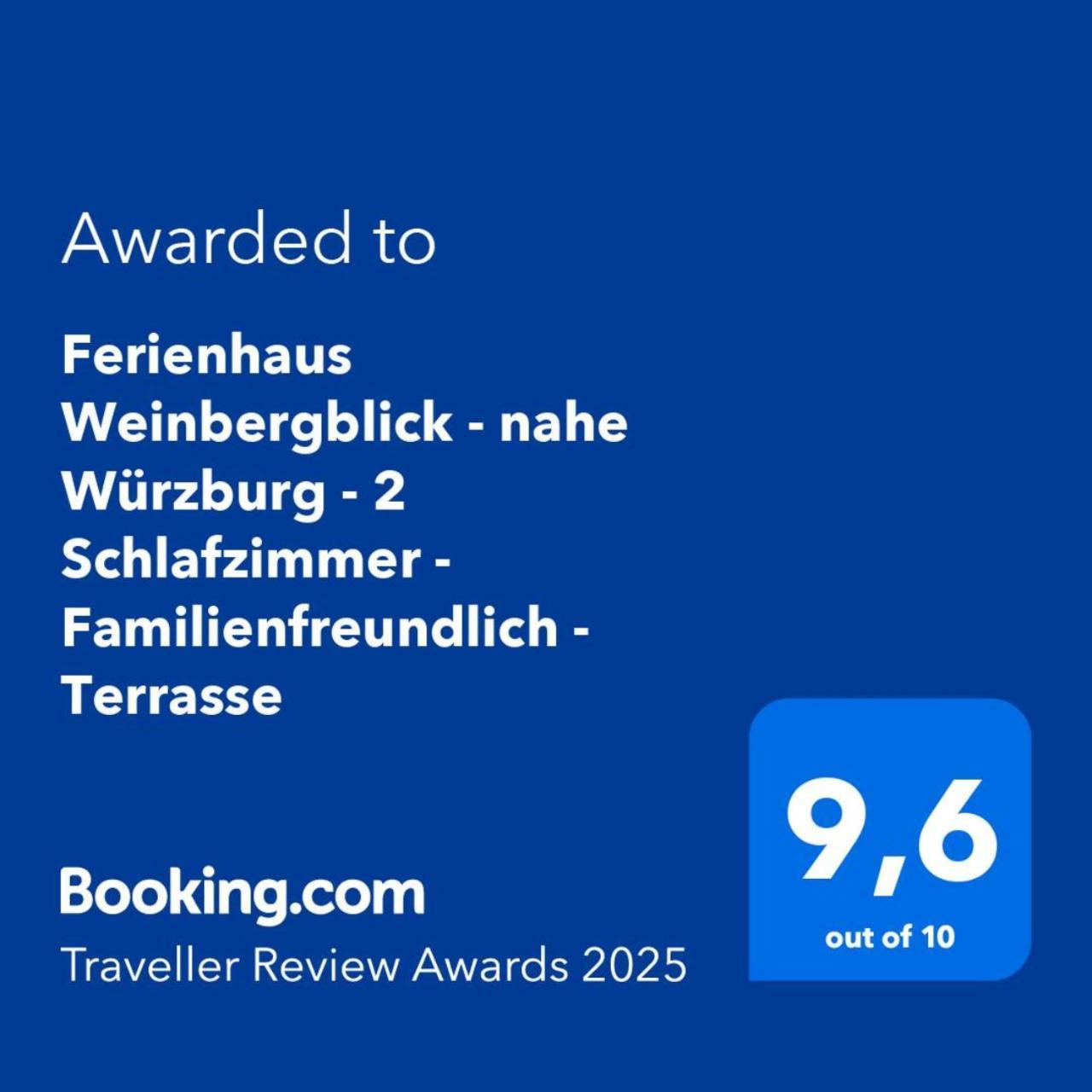Ferienhaus Weinbergblick - Nahe Wuerzburg - 2 Schlafzimmer - Familienfreundlich - Terrasse Unterleinach Exteriér fotografie